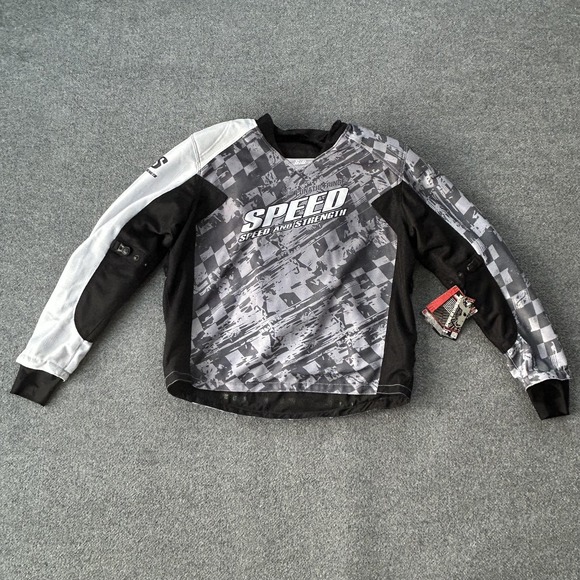 Speed And Strength Jacket Mens 2XL Gray Luna Frnq Mesh Jersey Motorcycle Racing - Picture 2 of 13